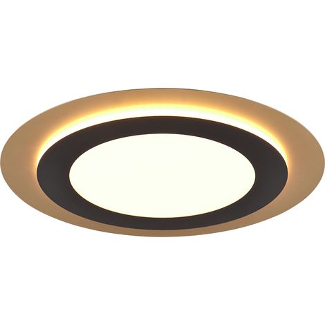 Plafonnier télécommande LED 42W 45cm doré rond Trio (1/5)