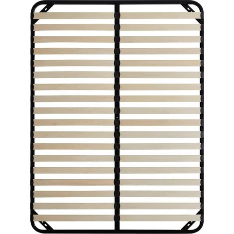 Stanew – Sommier à lattes 140 x 190 cm – Construction acier renforcé – 1 pied T réglable 25-27 cm – Pour matelas 140 x 190 cm (1/3)