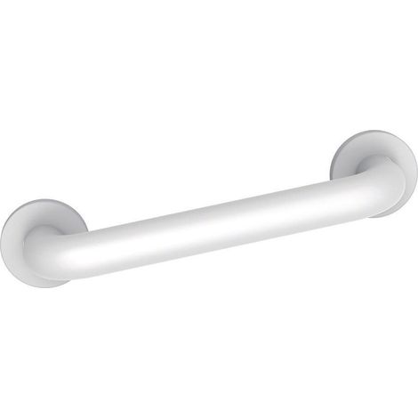 Barre d'appui droite blanche - 400 mm - Ø 34 mm - Normbau (1/3)