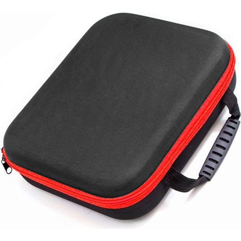 Coffret rigide rangement outillage PU EVA sac perceuse meuleux avec poche filet et poignée caoutchouc (1/5)