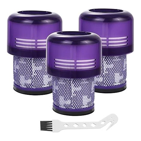 Lot de 3 filtres HEPA H12 pour aspirateurs sans fil Dyson V11/V15/SV14/SV17/SV22 - Compatible DY-970013-02 - Lavable et réutilisable (1/5)