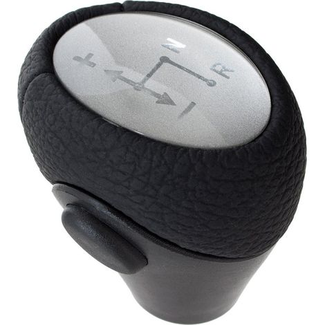 Pomo de cambio de marchas autom谩tico Smart Fortwo 450 / 451 98-14 NEGRO + PLATA