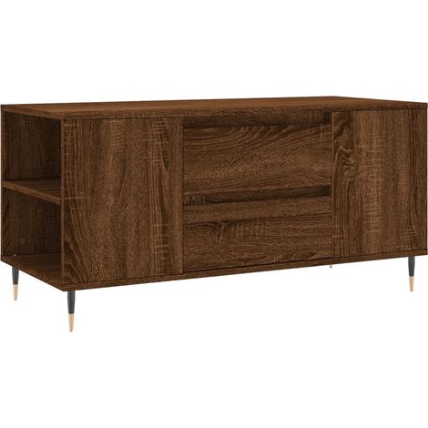Maison Exclusive - Couchtisch Braun Eichen-Optik 102x44,5x50 cm H