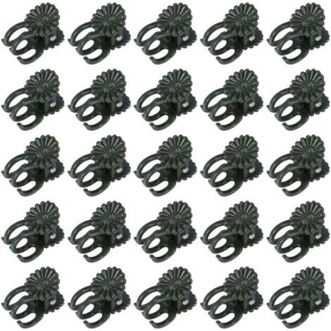 Pair AHLSEN 60 Pcs Pinces à orchidées, pinces à plantes, pinces à vigne, pinces à orchidées pour plantes Clips de support de plantes de jardin en plastique Clips de petites vignes vertes pour soutenir (1/5)