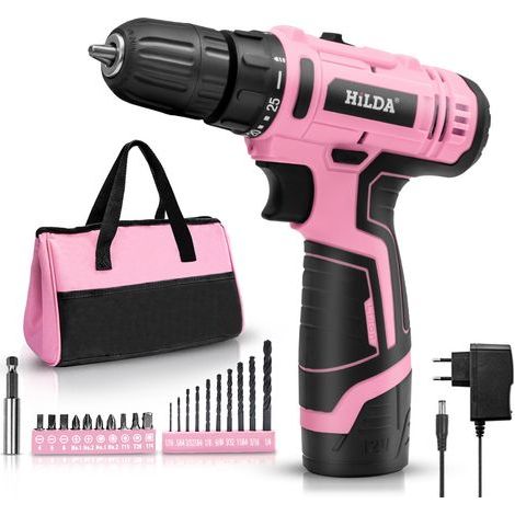 Perceuse-visseuse sans fil 12V – Couple 20Nm – Vitesse 0-1400 tr/min – Sac de rangement inclus – Pour travaux de précision (1/5)