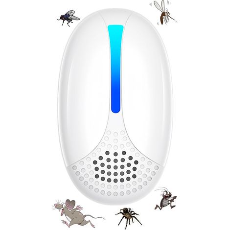 Repellente per insetti ad ultrasuoni per interni, inserto per trappola per topi, repellente per parassiti, formiche, roditori, topi, insetti, zanzare, ragni, per casa, ufficio, magazzino, 4 pezzi (1/3)