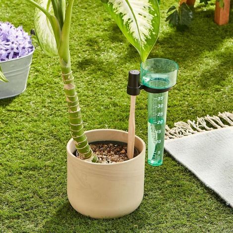 FA Dostmann analoger Regenmesser für Garten und Außenbereich, gut ablesbare Skala, langlebig