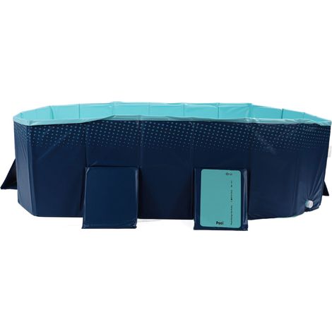 Piscine pliable, Non gonflable, épaisse, résistante à l'usure, Portable, pour l'extérieur, jardin, enfants, chiens, 1.85m/6,1 pieds (1/5)