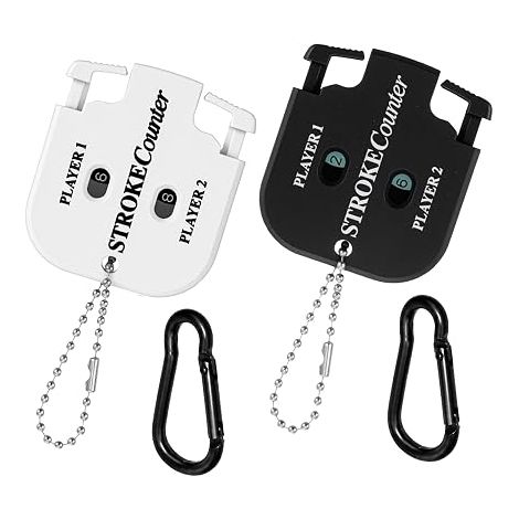 2 Pièces Compteur de Score, Compteur de Buteur avec 2 Mousquetons Mini Portable pour Différents Types de Compétitions et de Jeux Indicateur de Résultat avec Porte clés