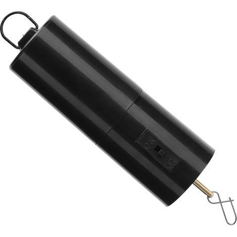 Moteur rotatif noir suspendu pour mobiles et carillons éoliens - Décoration de jardin à piles (1/5)