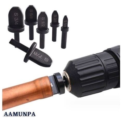 6 Pices Tube Expander Roulement, Dcoupe Tuyau Cuivre En Acier Hex Handle Air Conditioner Tuyau De Cuivre Outil D'emboutissage Ensemble Multifonction Tuyau De Cuivre Tornade Outil (1/5)