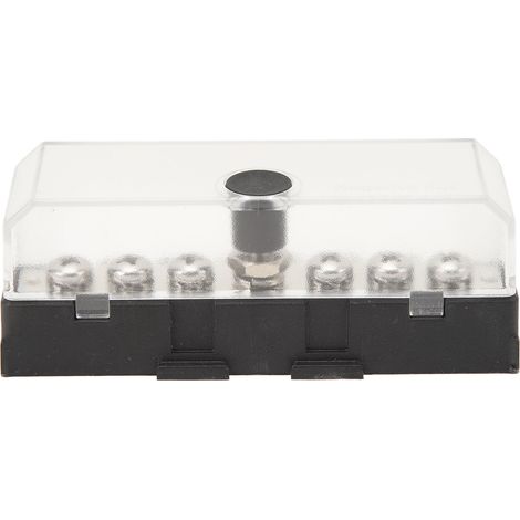 Bloc de distribution électrique 100A 32V, 12 bornes, barre omnibus avec couvercle pour camions, camping-cars et bateaux 12V DC (1/5)