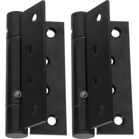 Charnière 2 Pièces D'aluminium Noir en Alliage Ferme-porte