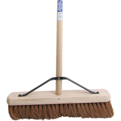 Faithfull Broom Soft Coco 450mm 18in + Handle & Stay FAIBRCOCO18H (1/3)