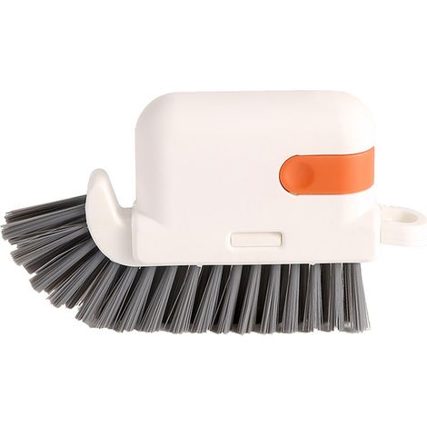 Brosse 3-en-1 amovible pour rainures de fenêtres et portes, nettoyage des coins morts et hottes de cuisine, outil ménager pratique