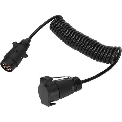 1 Prise remorque 7 broches, Connecteur 12V, Câble 250cm, Cuivre, Véhicules utilitaires (1/4)