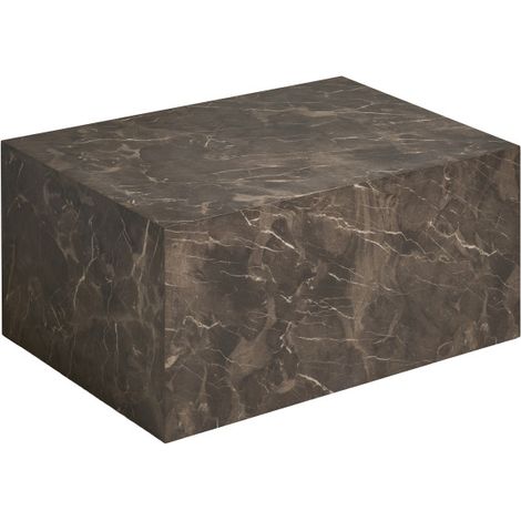 VAST-Table basse décor marbre brun 60x80 cm (1/5)