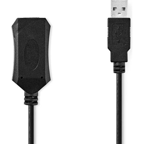 Cable usb activo usb 20 usb a macho usb a hembra 480mbps 100 metros redondo niquelado pvc cobre etiqueta