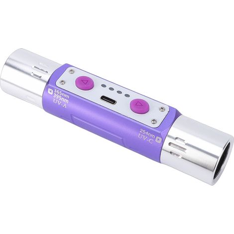 Lampada UV a doppia testa: rileva gioielli, inchiostro, banconote e agenti fluorescenti. (1/5)