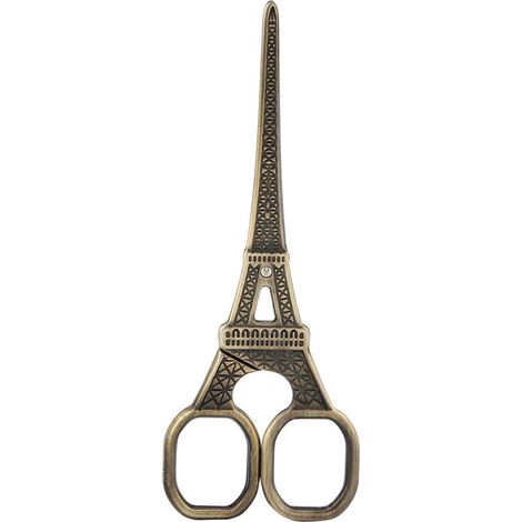 Ciseau de Couture Forme Tour Eiffel DIY Créatif, Outil de Broderie et Couture pour Travaux d'Art, Paire de Ciseaux Bronze pour Dressing et Couture (1/5)
