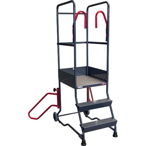 Fimm - Plateforme de travail 150 kg acier 3 marches