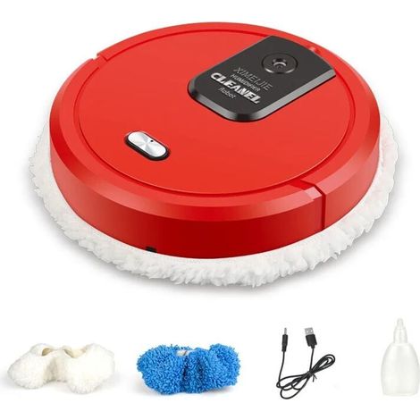 1 Robot aspirateur,lavagesol,télécommande,auto-recharge,moteur puissant,maison (1/5)