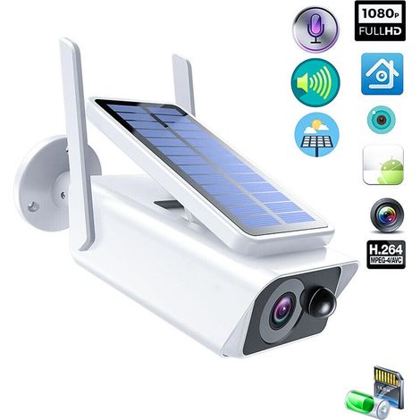Telecamera con pannello solare wifi 2MPX infrarossi SD sensore movimento ip66-Q1 (1/5)