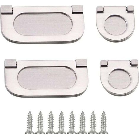 4 Pièces Poignées Invisibles Poignée Tiroir Poignée Encastrable Poignee Porte Cuisine Poignées Placard Tiroir Poignee Meuble Chambre Meubles Tirer Drawer Hardware,35/75mm