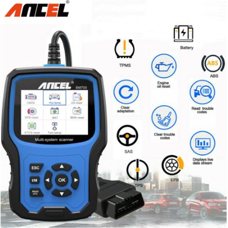 ANCEL BM700, outil de diagnostic OBDII pour tous les systèmes BMW, réinitialisation et entretien (1/4)