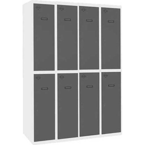 Taquilla 1800x1200x500 SIMONLOCKER PROFESIONAL TANDEM 4/8 300 (1200) BL/AN marca SIMONRACK