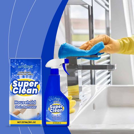 Haushalts-Fleckenentferner für Fliesen, Böden und Küchen – Vielseitig einsetzbar zur Reinigung, Fleckenentfernung und Kalkentfernung – 237 ml -- BIEMMEDUE (1/5)