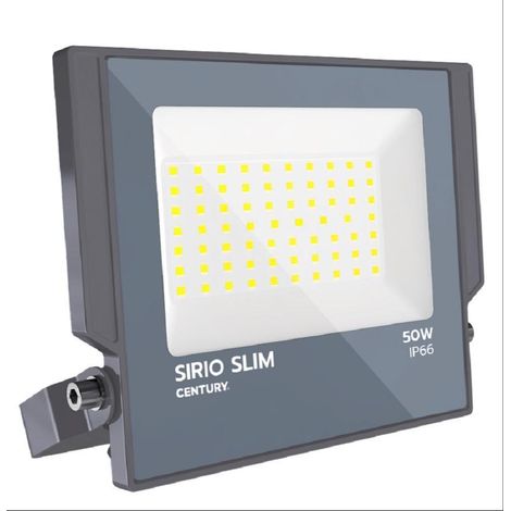 Century proiettore led sirio slim 50w 4000k 5250 lm 110° srs-509540 (1/2)