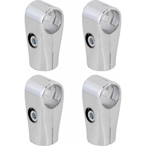Lot de 4 raccords métalliques pour séchoir à linge, connecteurs bidirectionnels de 25 mm de diamètre intérieur. (1/3)