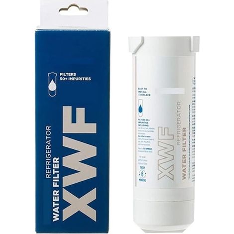GE Refrigerator Water Filter - Compatible with XWF and XWFE - Replacement Filter Cartridge for French Door and Side-by-Side Refrigerators - Pure and Fresh Water - White (1 Piece) (1/5)