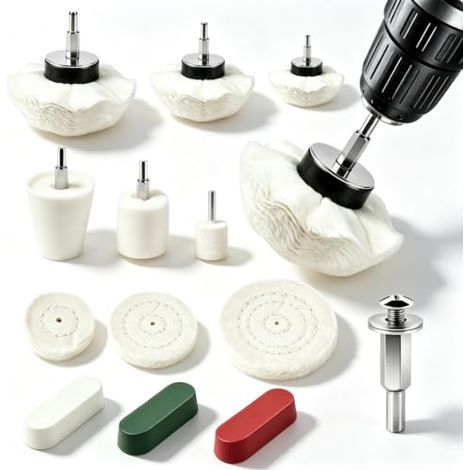 13pcs Kit Polissagem, Accessoire de Polissage pour Perceus 1/4" (1/5)