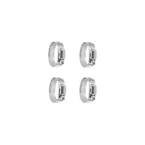 Collier de Serrage en Acier Inoxydable, 4 Pcs Tuyau Clips Réglable et Ajustable, 21-38mm - Crezuo