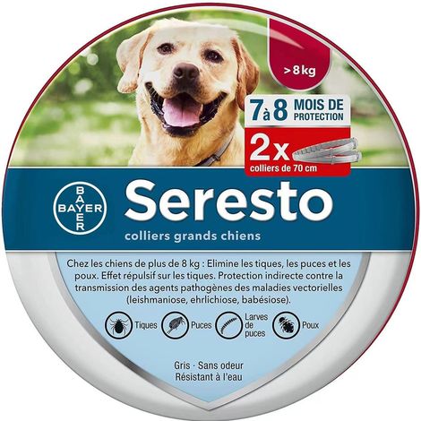 Floh- und Zeckenhalsband für große Hunde ab 8 kg (1/5)