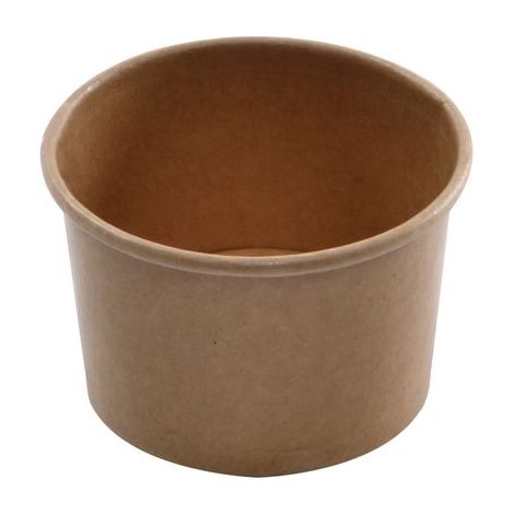 Pot à glace en carton kraft - 1000 unités - Betik