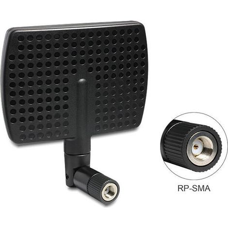 antena wlan delock rp-sma ganancia 7 dBi frecuencia 2.4-5.8 GHz (1/2)