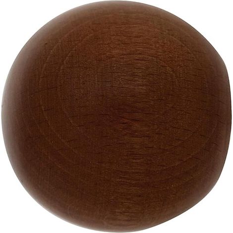 Terminal Madera Esfera 20x40 mm. Nogal