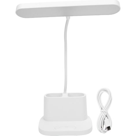 Lampe bureau rechargeable sans fil LED col cygne – 3 couleurs avec porte-stylo dortoir universitaire CY-8051E, pratique (1/5)