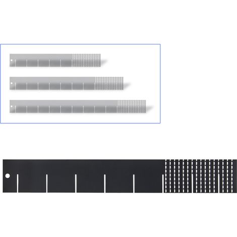 Universal Einteiler 40 50 60 cm RAL7016 Trennblech Fachtrenner Werkstattwagen