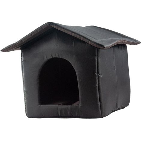 Abri Pour Chats Extérieur - Tente Imperméable En Tissu Oxford 35 x 33 x 30 cm - Pour Chats Errants Ou Petits Chiens - 1 Pièce (1/5)