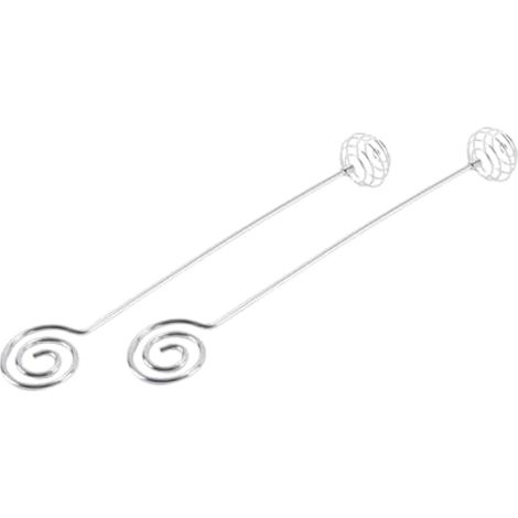 Cuillère à mélanger en inox 20 cm pour miel, idéale pour pots, lait, café et desserts. (1/5)