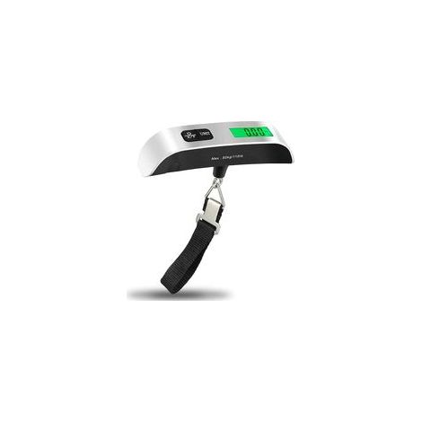 Pèse-bagage électronique portable 50 kg, LCD rétroéclairé, fonction tare, voyage et shopping – (1/4)