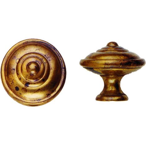 Pomoli per mobili mod.24499 in ottone anticato - 5 pz