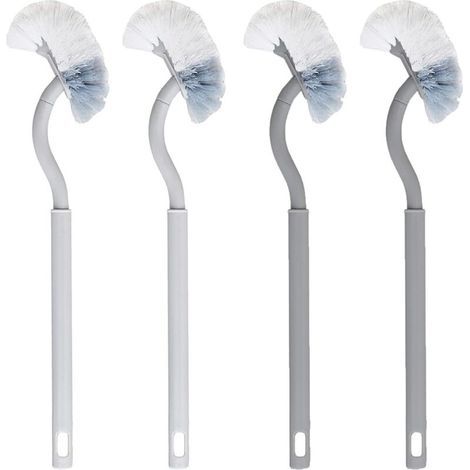 gebogene Toilettenbürsten, doppelseitige Reinigungsbürste, Toilettenbürste mit längerem Griff, Desinfektions- und Reinigungsbürste, Bodenbürste