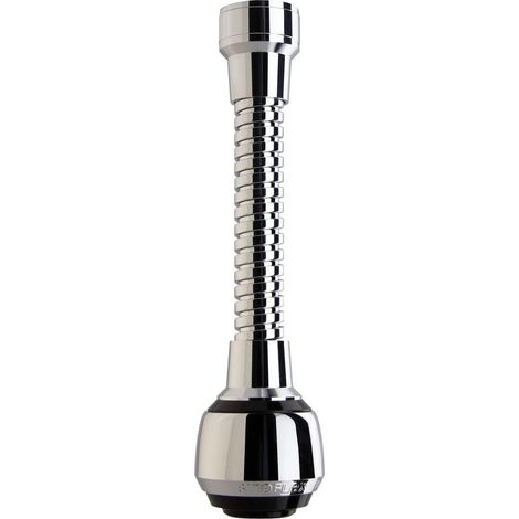 Flexible brass aerator – Black chrome shower head aerator – Water saver with stainless steel filter – For kitchen taps (1/5)