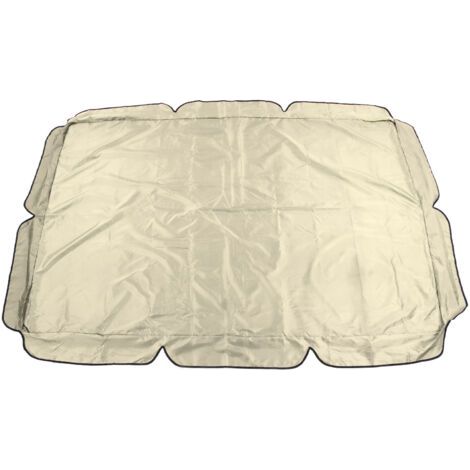 Balanoire extérieure auvent étanche porche couverture supérieure remplacement UV preuve pour patio cour chaise Beige
