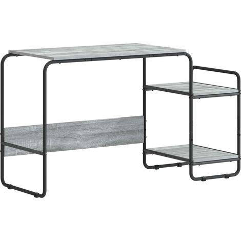 Schreibtisch mit Stauraum Sonoma-Grau 131,5 x 50 x 75,5 cm vidaXL (1/5)